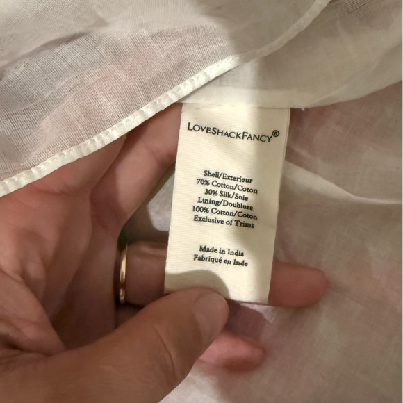 LoveShackFancy Safiya Pink Floral Ruffle Dress - Picture 5 of 5